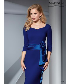 Vestido largo liso para boda.