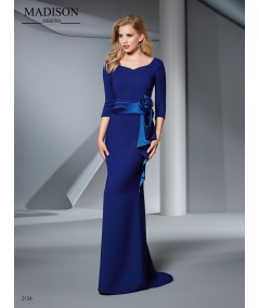 Vestido largo liso para boda.