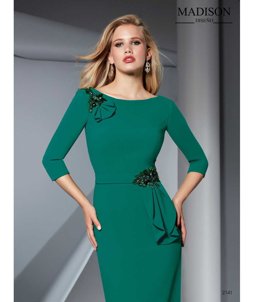 Vestido corto en crepe