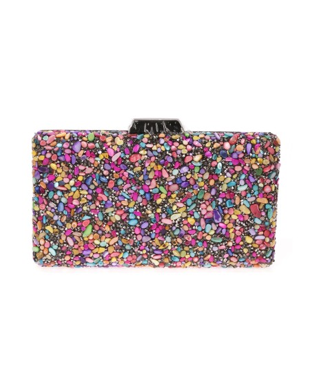 MULTI RHINESTONES PARTY CLUTCH