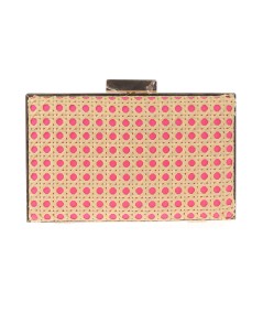 CLUTCH FIESTA RAFIA FUCSIA