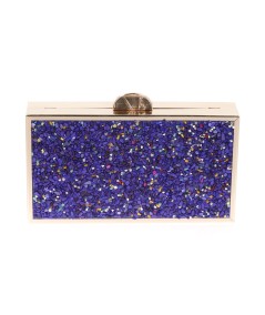 PARTY CLUTCH WITH BLUE RHINESTONES