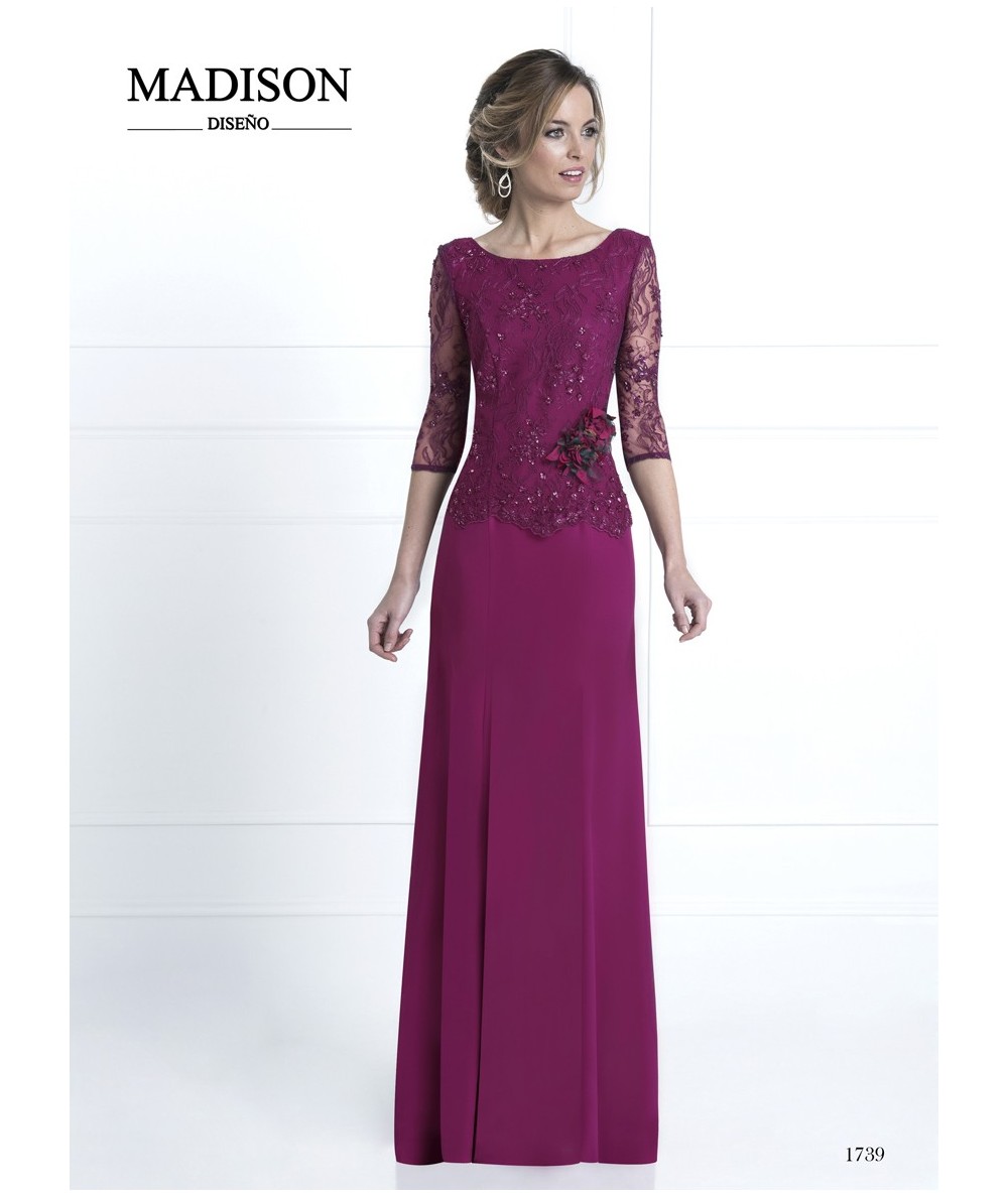 Purple lace godmother dress