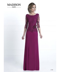 Purple lace godmother dress