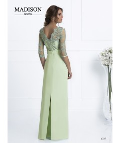 Vestido con encaje verde menta