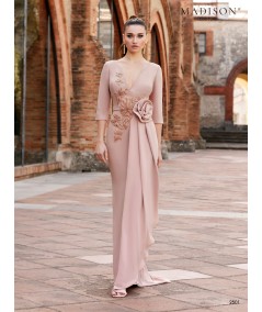 vestido de madrina largo con encaje