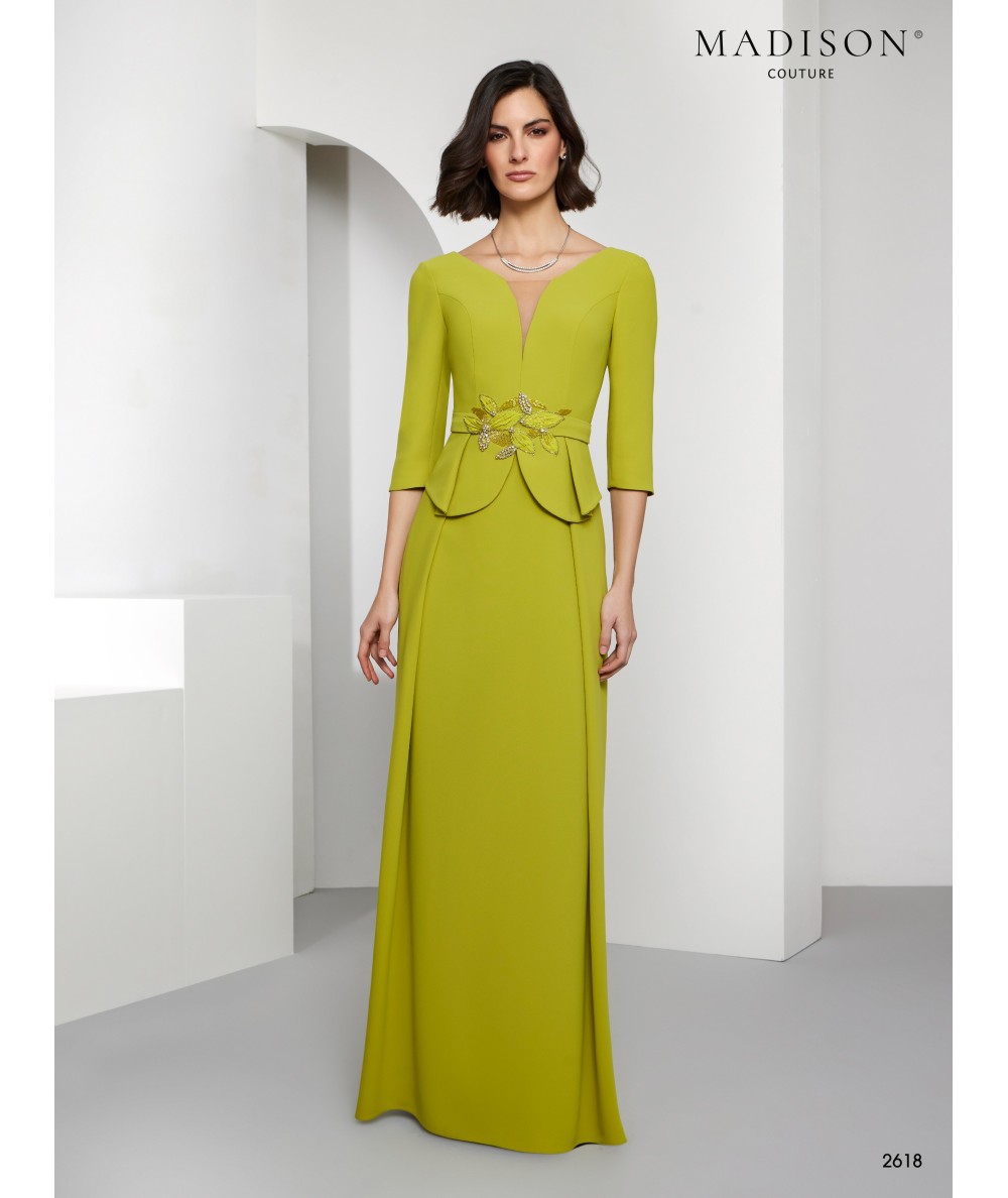 Lime Mother of the Bride Dress with Jewel Belt | Model 2618