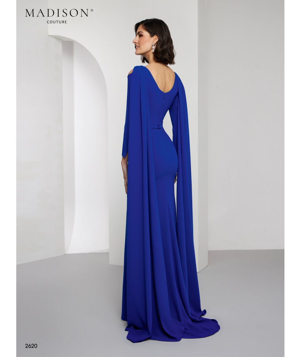 Klein Blue Mother of the Bride Dress with Cape | Model 2620