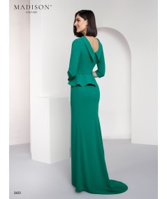 Emerald Green Mother of the Bride Dress with Peplum | Model 2623