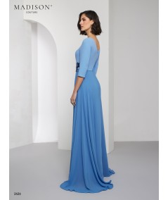 Ultramarine Blue Dress with Embroidery | Model 2626