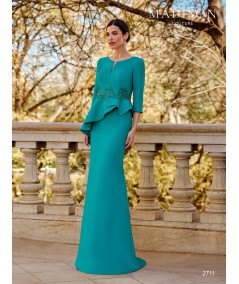 Aqua Green Mother of the Bride Gown 2711 | Madison Couture
